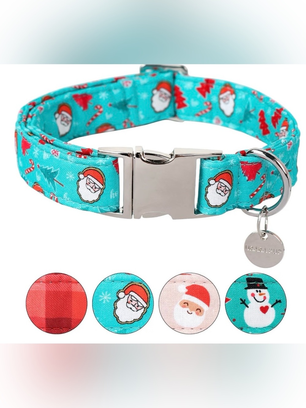 Urara Up Christmas Santa Dog Collar